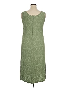 dressbarn green dress White Mark Women's Criss Cross Neckline Swing Midi Dress Fuchsia / XL