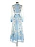 Dalia Macphee Blue Cocktail Dress Size M - photo 2