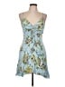 Free People Floral Blue Cocktail Dress Size L - photo 1