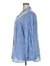 Talbots 100% Linen Blue Long Sleeve Button-Down Shirt Size 2X - photo 5