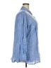 Talbots 100% Linen Blue Long Sleeve Button-Down Shirt Size 2X - photo 4