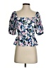 BCBGMAXAZRIA Blue 3/4 Sleeve Blouse Size XXS - photo 1