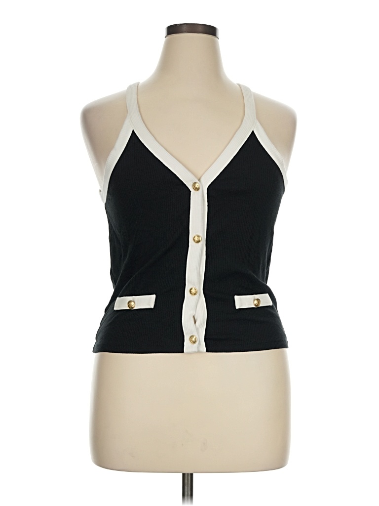 Pre-owned Jcrew Sleeveless Blouse In Black