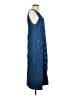 Basic Editions 100% Cotton Blue Casual Dress Size S - photo 4