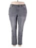 Talbots Houndstooth Gray Jeans Size 18 - photo 1