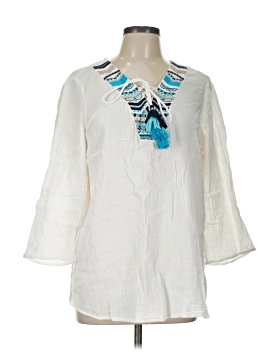 Jm Collection 3/4 Sleeve Blouse