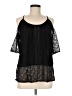 Heartloom 100% Rayon Black Short Sleeve Top Size M - photo 1