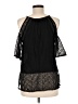Heartloom 100% Rayon Black Short Sleeve Top Size M - photo 2