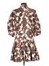 BCBG Print Brown Casual Dress Size 10 - photo 2