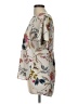 DR2 100% Polyester Floral Ivory Short Sleeve Blouse Size L - photo 5