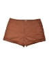 A New Day Solid Brown Khaki Shorts Size 16 - photo 1