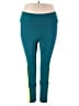 Fabletics Color Block Teal Active Pants Size 2X - photo 1