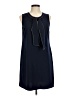 Maison Jules Solid Blue Casual Dress Size M - photo 1