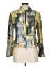 Joseph Ribkoff Print Gold Denim Jacket Size 10 - photo 1