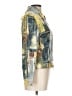 Joseph Ribkoff Print Gold Denim Jacket Size 10 - photo 4