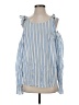 Lindex 100% Cotton Blue Sleeveless Blouse Size S - photo 1