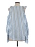 Lindex 100% Cotton Blue Sleeveless Blouse Size S - photo 2