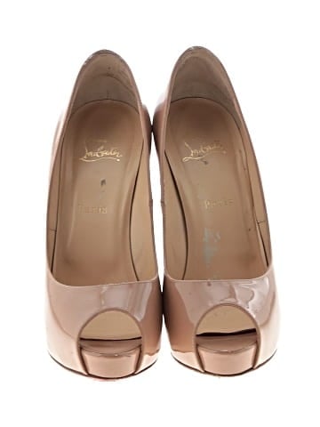 Christian Louboutin Patent Leather New Very Prive 120mm Pumps (view 2)