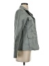Kensie Solid Green Gray Jacket Size S - photo 4