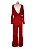 Fashion Nova Solid Red Jumpsuit Size M - photo 2