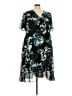 Catherines 100% Polyester Floral Teal Cocktail Dress Size 24 - photo 1