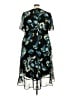 Catherines 100% Polyester Floral Teal Cocktail Dress Size 24 - photo 2