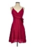 Express Solid Pink Burgundy Cocktail Dress Size S - photo 1