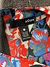 Aqua 100% Polyester Print Blue Casual Dress Size L - photo 7