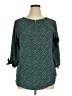 Papermoon 100% Polyester Teal 3/4 Sleeve Blouse Size XL - photo 1