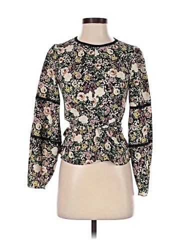 Topshop Long Sleeve Blouse (view 1)