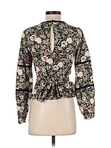 Topshop Long Sleeve Blouse (view 2)