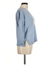 Lilla P Blue Long Sleeve Henley Size S - photo 4