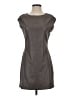 BCBGMAXAZRIA 100% Polyurethane Solid Gray Casual Dress Size XS - photo 1
