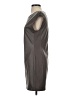 BCBGMAXAZRIA 100% Polyurethane Solid Gray Casual Dress Size XS - photo 5