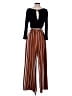 Lily Black Brown Jumpsuit Size S - photo 2