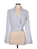 BLDWN 100% Cotton Blue Long Sleeve Blouse Size M - photo 1