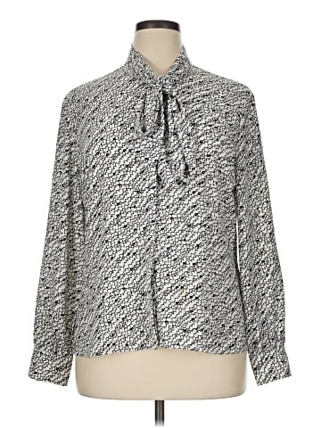 Tahari by ASL Long Sleeve Blouse (view 1)