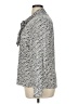 Tahari by ASL 100% Polyester Tweed Silver Long Sleeve Blouse Size XL - photo 5