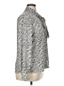 Tahari by ASL 100% Polyester Tweed Silver Long Sleeve Blouse Size XL - photo 4