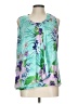 New Directions 100% Polyester Green Sleeveless Blouse Size L - photo 1