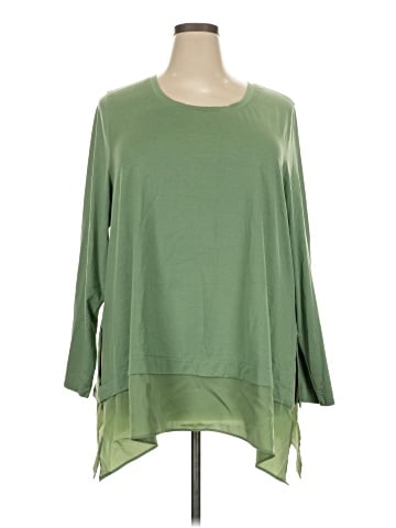 Soft Surroundings 3/4 Sleeve Top (view 1)