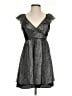 BCBGeneration 100% Polyester Houndstooth Black Casual Dress Size 4 - photo 1