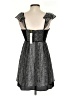 BCBGeneration 100% Polyester Houndstooth Black Casual Dress Size 4 - photo 2