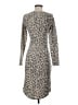 Chaser Animal Print Gray Casual Dress Size S - photo 2