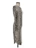 Chaser Animal Print Gray Casual Dress Size S - photo 4