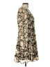 Lush 100% Polyester Floral Brown Cocktail Dress Size L - photo 4