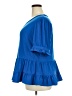 CeCe Blue 3/4 Sleeve Blouse Size XXL - photo 5