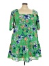 BCBG Paris Floral Green Casual Dress Size XXL - photo 1