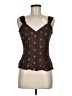 Rave Brown Sleeveless Blouse Size M - photo 1