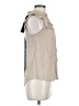 E&M Collection Ivory Sleeveless Button-Down Shirt Size M - photo 4